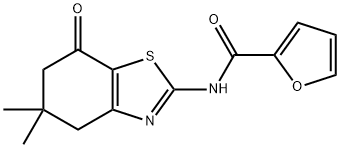 N-(5,5-dimethyl-7-oxo-4,5,6,7-tetrahydrobenzo[d]thiazol-2-yl)furan-2-carboxamide Struktur