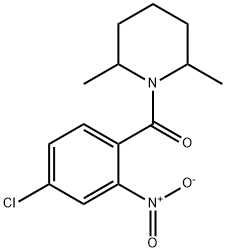 (4-chloro-2-nitrophenyl)-(2,6-dimethylpiperidin-1-yl)methanone Structure