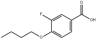 4-n-Butoxy-3-fluorobenzoic acid Structure
