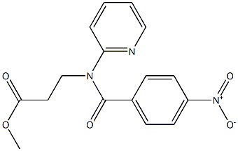 methyl 3-(4-nitro-N-(pyridin-2-yl)benzamido)propanoate,326617-58-7,结构式