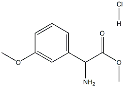 METHYL AMINO(3-METHOXYPHENYL)ACETATE HYDROCHLORIDE,327051-33-2,结构式