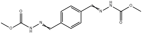 dimethyl 2,2'-[1,4-phenylenedi(methylylidene)]dihydrazinecarboxylate Structure