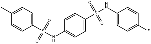 N-(4-{[(4-fluorophenyl)amino]sulfonyl}phenyl)-4-methylbenzenesulfonamide Structure