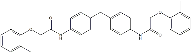 N,N'-[methylenebis(4,1-phenylene)]bis[2-(2-methylphenoxy)acetamide],327070-79-1,结构式