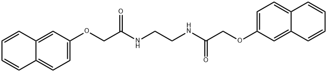 N,N'-1,2-ethanediylbis[2-(2-naphthyloxy)acetamide] Struktur