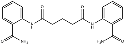 N,N'-bis[2-(aminocarbonyl)phenyl]pentanediamide 结构式