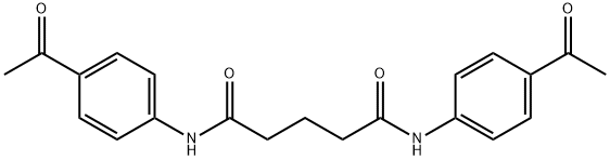 N,N'-bis(4-acetylphenyl)pentanediamide Structure