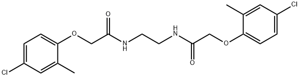 N,N'-1,2-ethanediylbis[2-(4-chloro-2-methylphenoxy)acetamide] 结构式