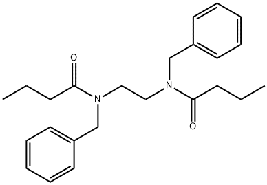 N,N'-1,2-ethanediylbis(N-benzylbutanamide) Structure