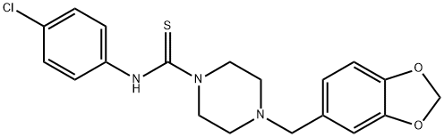 327093-51-6 4-(benzo[d][1,3]dioxol-5-ylmethyl)-N-(4-chlorophenyl)piperazine-1-carbothioamide