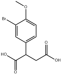 2-(3-Bromo-4-methoxy-phenyl)-succinic acid Structure