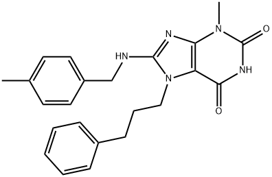 3-methyl-8-((4-methylbenzyl)amino)-7-(3-phenylpropyl)-3,7-dihydro-1H-purine-2,6-dione|