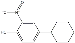 Phenol, 4-cyclohexyl-2-nitro- Structure