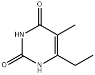 6-Ethyl-5-methyl-2,4(1H,3H)-pyrimidinedione 化学構造式