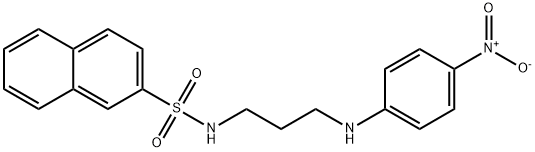 N-{3-[(4-nitrophenyl)amino]propyl}naphthalene-2-sulfonamide Struktur