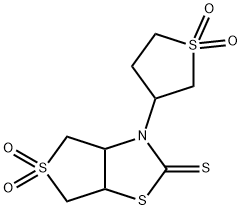 3-(1,1-dioxidotetrahydro-3-thienyl)tetrahydrothieno[3,4-d][1,3]thiazole-2(3H)-thione 5,5-dioxide Structure