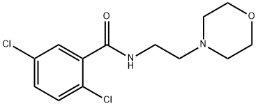 2,5-dichloro-N-[2-(4-morpholinyl)ethyl]benzamide Structure