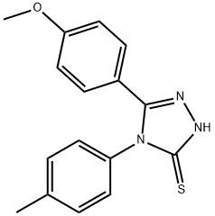 5-(4-methoxyphenyl)-4-(p-tolyl)-4H-1,2,4-triazole-3-thiol Structure