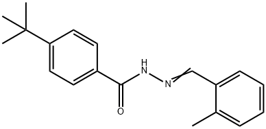 4-tert-butyl-N-[(E)-(2-methylphenyl)methylideneamino]benzamide Structure