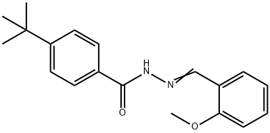 4-tert-butyl-N'-(2-methoxybenzylidene)benzohydrazide Struktur
