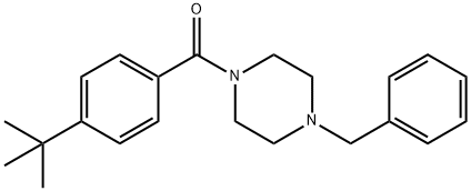 (4-benzylpiperazin-1-yl)(4-(tert-butyl)phenyl)methanone Structure