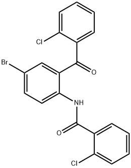 N-(4-bromo-2-(2-chlorobenzoyl)phenyl)-2-chlorobenzamide,329787-18-0,结构式