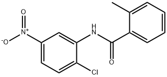 N-(2-chloro-5-nitrophenyl)-2-methylbenzamide 化学構造式