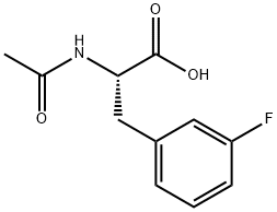 N-乙酰基-L-3-氟苯丙氨酸,330-45-0,结构式