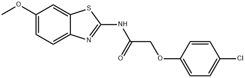 2-(4-chlorophenoxy)-N-(6-methoxybenzo[d]thiazol-2-yl)acetamide Structure