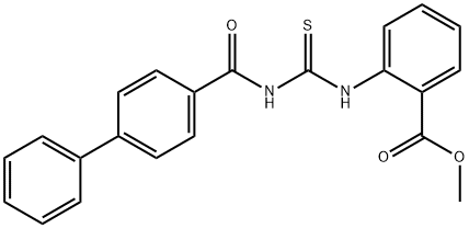 methyl 2-({[(4-biphenylylcarbonyl)amino]carbonothioyl}amino)benzoate|