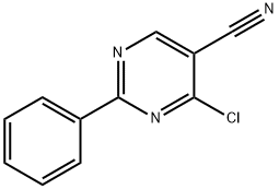 4-氯-2-苯基嘧啶-5-甲腈,33089-16-6,结构式