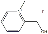 Pyridinium, 2-(hydroxymethyl)-1-methyl-, iodide Structure