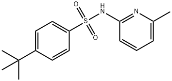 4-tert-butyl-N-(6-methylpyridin-2-yl)benzenesulfonamide 结构式