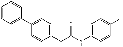 2-(4-biphenylyl)-N-(4-fluorophenyl)acetamide 结构式