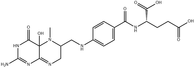 4a-Hydroxy-5-methyltetrahydrofolic acid Structure