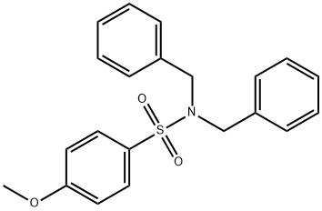 N,N-dibenzyl-4-methoxybenzenesulfonamide 结构式