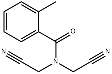 N,N-bis(cyanomethyl)-2-methylbenzamide Structure