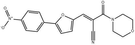 (E)-2-(morpholine-4-carbonyl)-3-(5-(4-nitrophenyl)furan-2-yl)acrylonitrile Structure