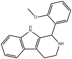 1H-Pyrido[3,4-b]indole, 2,3,4,9-tetrahydro-1-(2-methoxyphenyl)- Structure