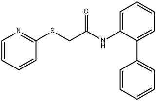 N-(2-phenylphenyl)-2-pyridin-2-ylsulfanylacetamide Structure
