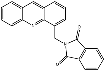 2-Acridin-4-ylmethyl-isoindole-1,3-dione Structure