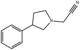 (3-Phenyl-pyrrolidin-1-yl)-acetonitrile,33304-26-6,结构式