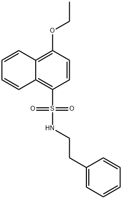 4-ethoxy-N-phenethylnaphthalene-1-sulfonamide 化学構造式