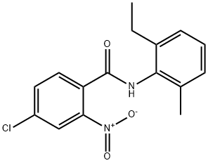 4-chloro-N-(2-ethyl-6-methylphenyl)-2-nitrobenzamide Structure