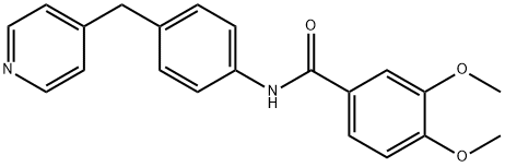 3,4-dimethoxy-N-[4-(pyridin-4-ylmethyl)phenyl]benzamide 化学構造式