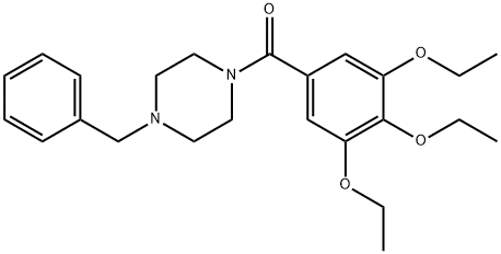 (4-benzylpiperazin-1-yl)-(3,4,5-triethoxyphenyl)methanone Structure