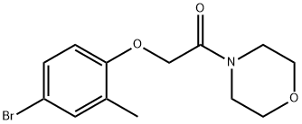 4-[(4-bromo-2-methylphenoxy)acetyl]morpholine,333433-65-1,结构式