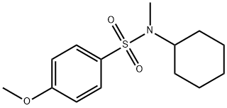 N-cyclohexyl-4-methoxy-N-methylbenzenesulfonamide 化学構造式