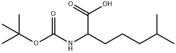 Boc-RS-2-amino-6-methyl-Heptanoic acid Structure