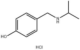 4-{[(propan-2-yl)amino]methyl}phenol hydrochloride 结构式